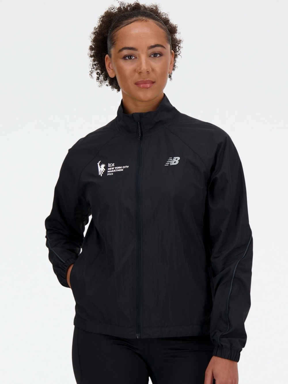 New Balance Black Women's Packable Running Jacket - 2023 NYC Marathon Edition
